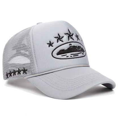 Fashion New Unisex Print Baseball Hats Hip Hop Breathable Personal Sunshade Mesh Versatile Street Snapback Hats Trucker Caps