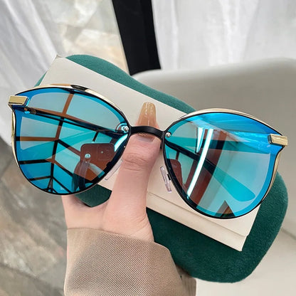 Fashion Classic Polarized Sunglasses for Women Cat Eye Brand Sun Glasses Luxury Round Eyeglasses UV400 Gafas De Sol