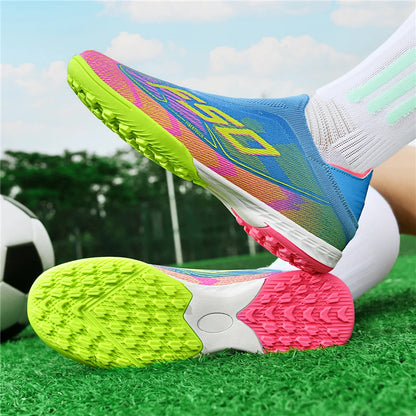 Nouvelles chaussures de football pour hommes, crampons de football sur gazon, chaussures de football pour adultes, crampons de futsal, crampons de sport confortables, antidérapants, ultra-légers, pour entraînement en s