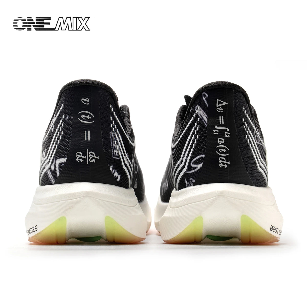 ONEMIX New Nylon Carbon Board Marathon Running Racing Shoes Shock-relief Professional Stable Support Ultra-light Rebound Sneaker