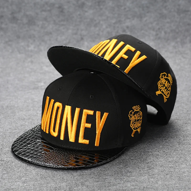 Men's Letter Embroidery All-match Flat Brim Baseball Cap Ladies Summer Hip Hop Hats Outdoor Shade Adjustable Casual Peaked Caps