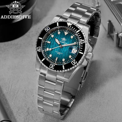 ADDIESDIVE Hot selling Men's Automatic Watch Sapphire Glass 200m Waterproof Watch BGW9 Night Light Classic Men's Watch AD2536
