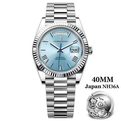 PAGANI DESIGN 2025 New Date Week 40MM Men's Watches Brand Luxury Gold Automatic Watch Men Waterproof Mechanical Wrist watch Men