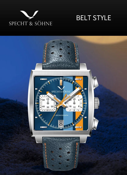 Specht&Sohne 2025 New Men's Watches Quartz Sport Watch Stainless Steel Leather Strap Japan Miyota VK63 Chronograph Reloj Hombre