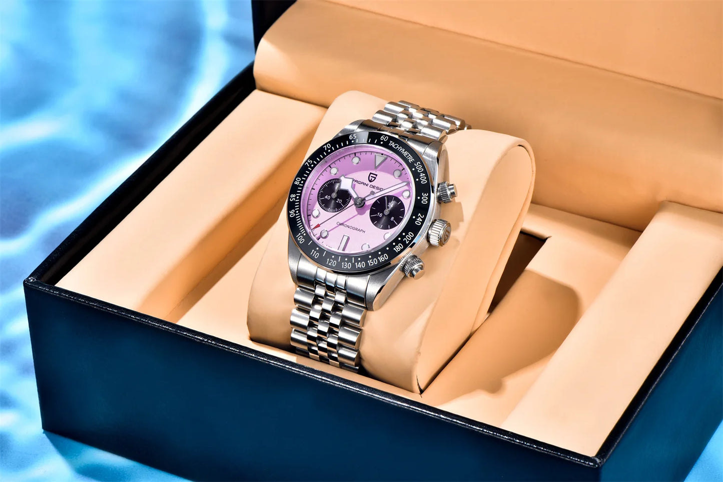 2026 New PAGANI DESIGN BB Flamingo Chronograph Luxury Sports Quartz Watch Men Sapphire mirror 100M Waterproof Fashion Wristwatch