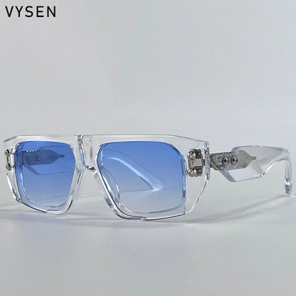 Polarized Steampunk Square Sunglasses Men 2026 Luxury Brand Punk Big Frame Driving Sun Glasses Fashion Eyewear For Male Shades