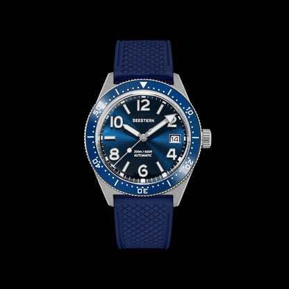 SEESTERN Diver Men's Watch Automatic Mechanical Wristwatches NH35 Movement Ceramic Bezel 20Bar Waterproof Sapphire Luminous S434-2