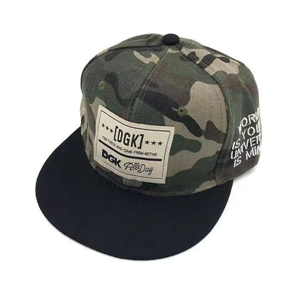 Men's Letter Embroidery All-match Flat Brim Baseball Cap Ladies Summer Hip Hop Hats Outdoor Shade Adjustable Casual Peaked Caps