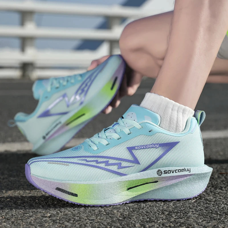 Zapatillas de running para hombre, transpirables y antideslizantes, para deportes al aire libre, tenis, para mujer, zapatillas informales, maratón, footing, caminar, zapatos planos