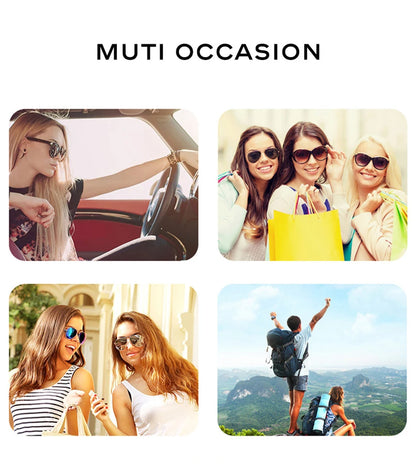 CAPONI New Polarized Women Sunglasses Fshion Luxury Acetate Outdoor Original Design Eyewear UV400 Protection Brown Shade CP36023