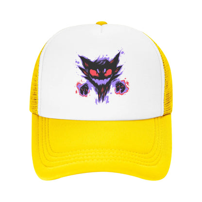 Haunter Gengar Trucker Hat Mesh Baseball Caps Snapback Caps Pokemon Pocket Anime Dad Hat Trucker Hat Adjustable Sport Cap Summer