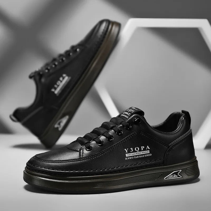 Men's Summer Fashionable Casual Driving Shoes Sporty Slip-On Loafers Versatile Comfortable Breathable Wear-Resistant Leather -..