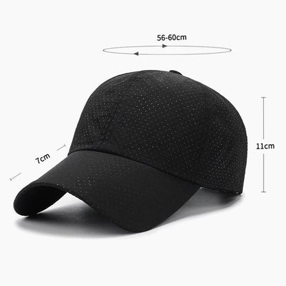 Mesh Quick Dry Cap Men Running Sports Baseball Cap Women Golf Tennis Cap Outdoor Jogging Breathable Sun Hat