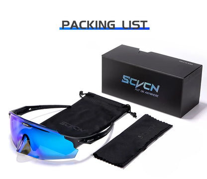 Scvcn Men's Cycling Glasses Outdoor Sport Runing Sunglasses Women MTB Bike Bicycle Goggles Road Riding Fishing Hiking Eyewear