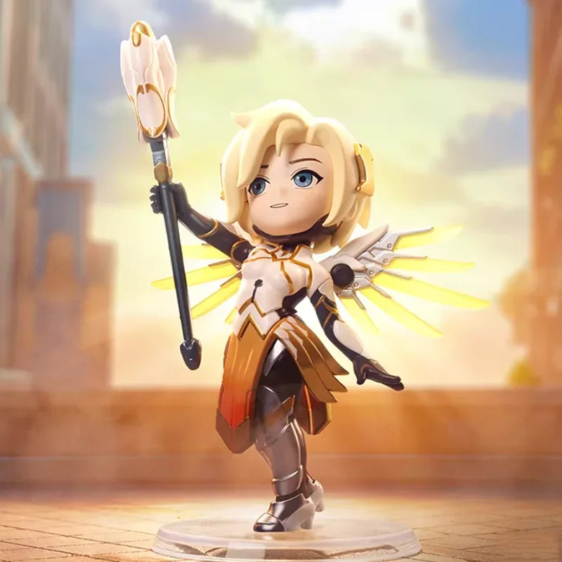 POP MART Overwatch Play of The Game Series Blind Box Mystery Box Toys Kawaii Ornaments Figurines Home Decor Desktop Model Dolls