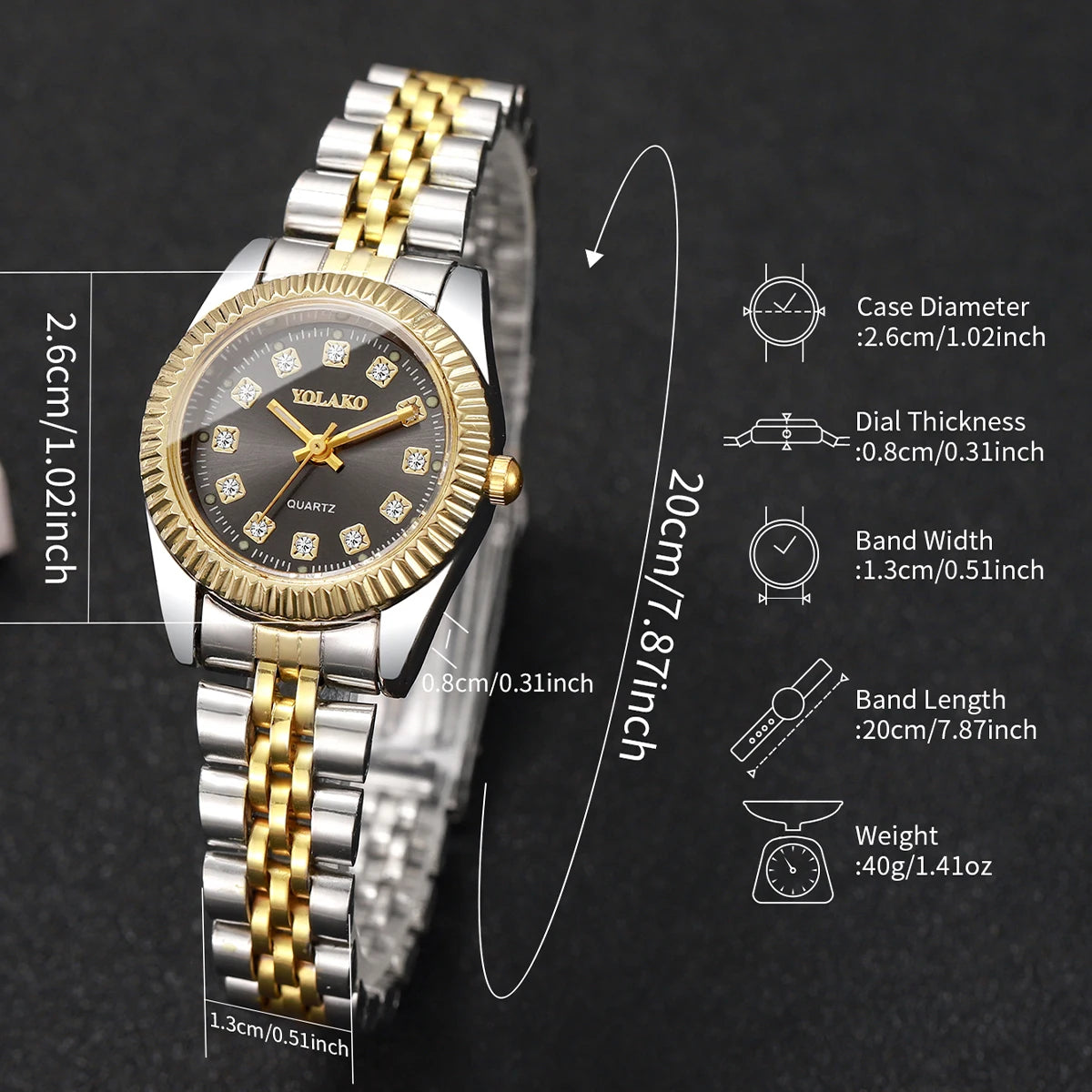 Luxury Men Calendar Quartz Watch  Fashion Rhinestone Steel Men's Business Watches Reloj Hombre Clock Gift（Without Box）