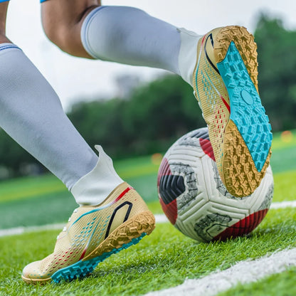 Men Football Boots Professional Outdoor Unisex Soccer Shoes Soccer Training Turf Futsal Match Grass Cleats Non-slip Breathable