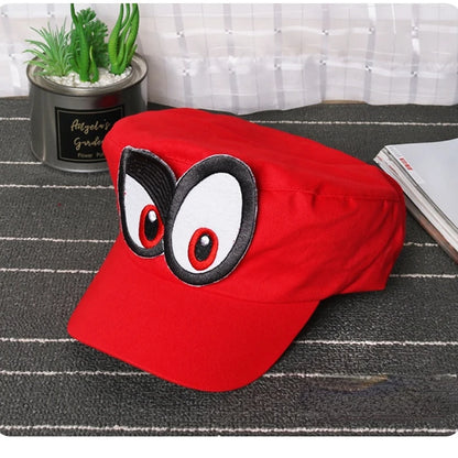 Anime Game Super Luigi Brothers Cosplay Hat Cosplay Odyssey Unisex Adult Funny Big Eyed Sun Hat Baseball Cap