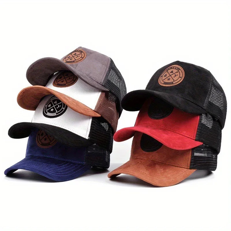 Unisex Fashion Cap ENJOY LIFE Letter Patch Baseball Caps Men Women Suede Trucker Hat