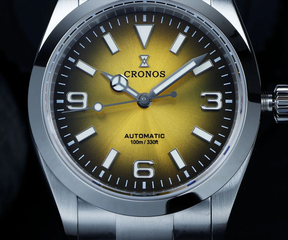 Cronos Luxury Men Watches 36mm Explore Climbing Series Couples Sport Watch NH35 PT5000Unisex Automatic Mechanical Watch 10Bar
