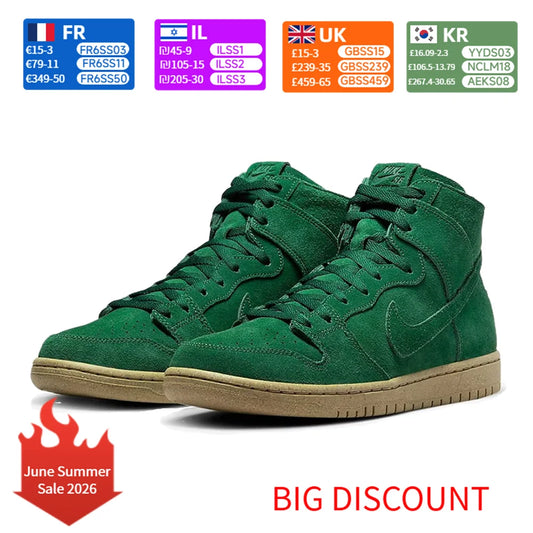 Nike Dunk SB Dunk High Retro-inspired fashion-forward slip-resistant durable mid-top casual sneakers DQ4489-300