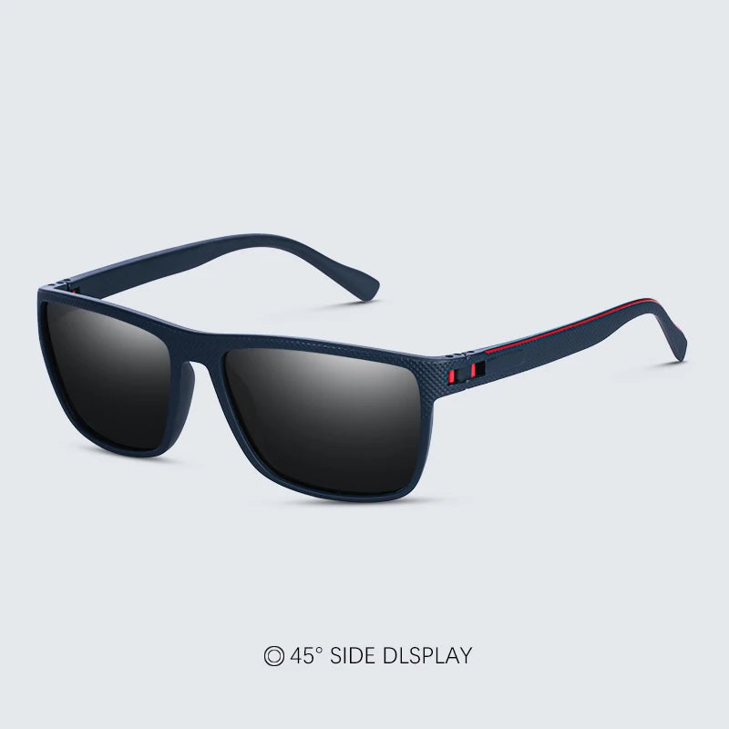 Fashion High Quality Brand New Polarized UV400 Sunglasses Men Women‘s Square Matte Frame Glasses