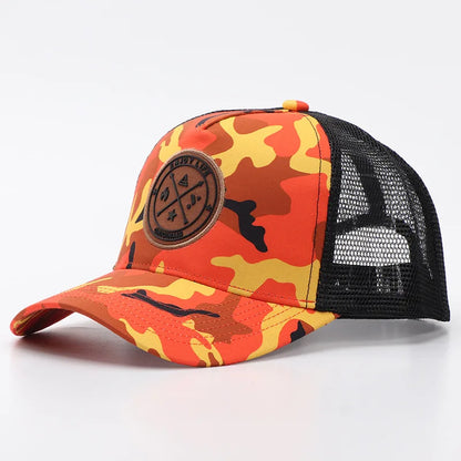 Four Seasons Mesh Baseball Cap Women Men Fashion Casual Breathable Letter Icon Unisex HipHop Trucker Caps Outdoor Sports Dad Hat