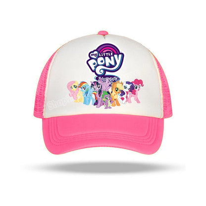 My Little Pony Baseball Caps Girls Summer Breathable Casual Hat Anime Print Sun Cap Kids Adult Adjustable Pointed Hats Gifts