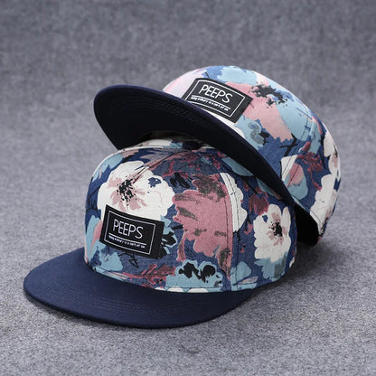 Men's Letter Embroidery All-match Flat Brim Baseball Cap Ladies Summer Hip Hop Hats Outdoor Shade Adjustable Casual Peaked Caps