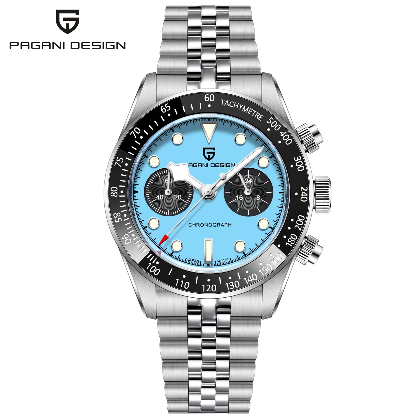 2026 New PAGANI DESIGN BB Flamingo Chronograph Luxury Sports Quartz Watch Men Sapphire mirror 100M Waterproof Fashion Wristwatch