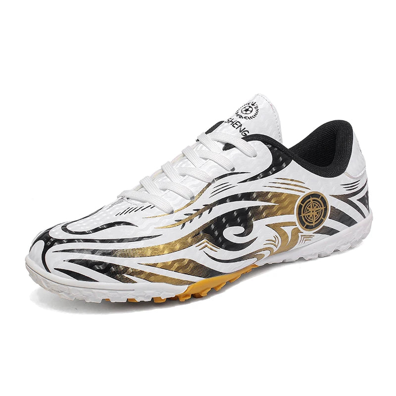 Men Soccer Cleats Comfortable Breathable Boys Football Shoes Lightweight Anti-Slip Training Boots for Grass Turf Outdoor Sports