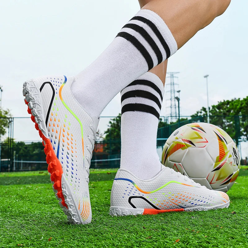 Chaussures de football pour enfants et jeunes, crampons antidérapants, respirants et légers, baskets d'entraînement pour garçons, enfants, matchs de football