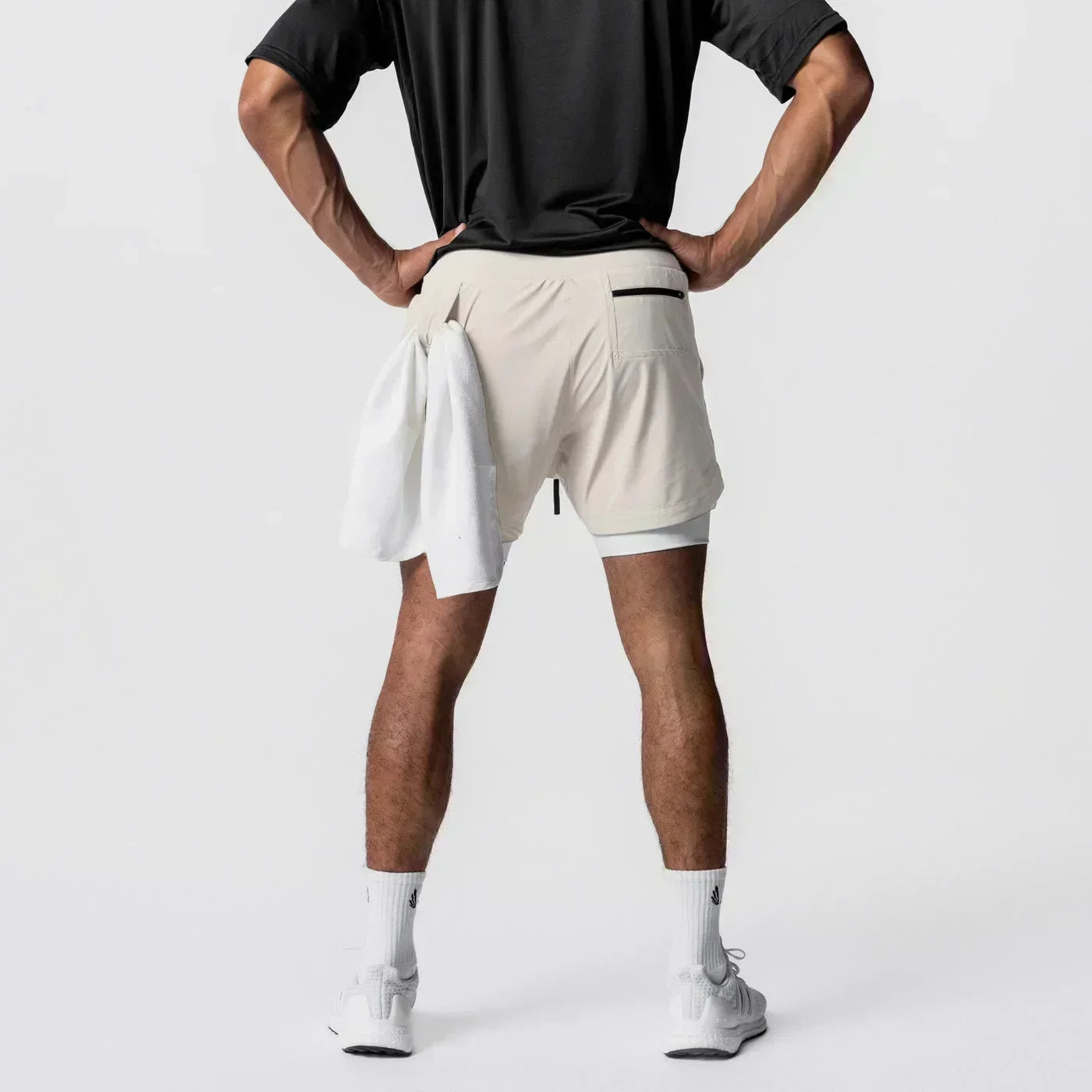 Anime Demon Slayer Gym Shorts Man Quick Dry Pants Double-layer 2 in 1 Shorts Y2k Sportswear Summer 2026 Breathable Streetwear
