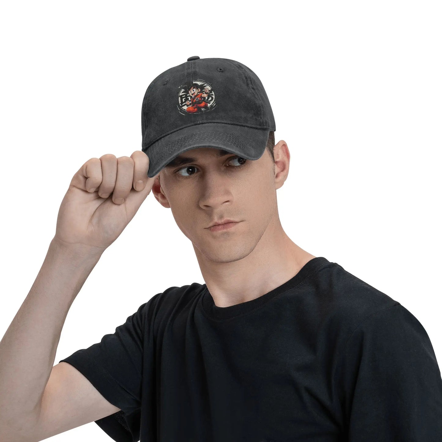 Goku Anime Dragon Ball Men Women Baseball Caps Distressed Denim Hats Cap Vintage Outdoor Running Adjustable Fit Headwear, produit gaming premium Fraquane