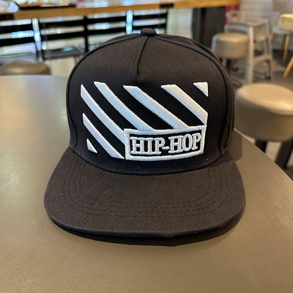 Men's Letter Embroidery All-match Flat Brim Baseball Cap Ladies Summer Hip Hop Hats Outdoor Shade Adjustable Casual Peaked Caps
