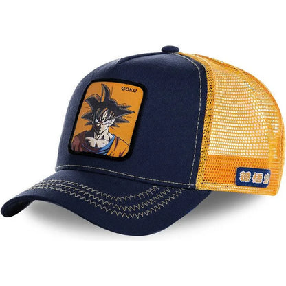 High Quality Dragon Ball Z Styles Anime Son Goku Cotton New Baseball Cap Men Women Hip Hop Dad Adjustable Mesh Hat Trucker Hat