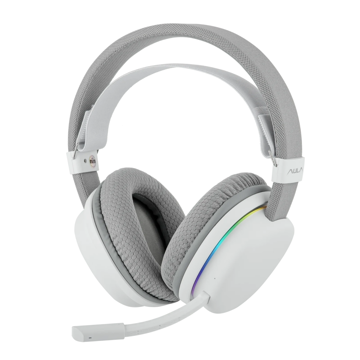 AULA G7 casque de jeu sans fil filaire/BT/2.4GHz avec Microphone antibruit détachable éclairage rvb pour PS4/PS5/PC/Switch
