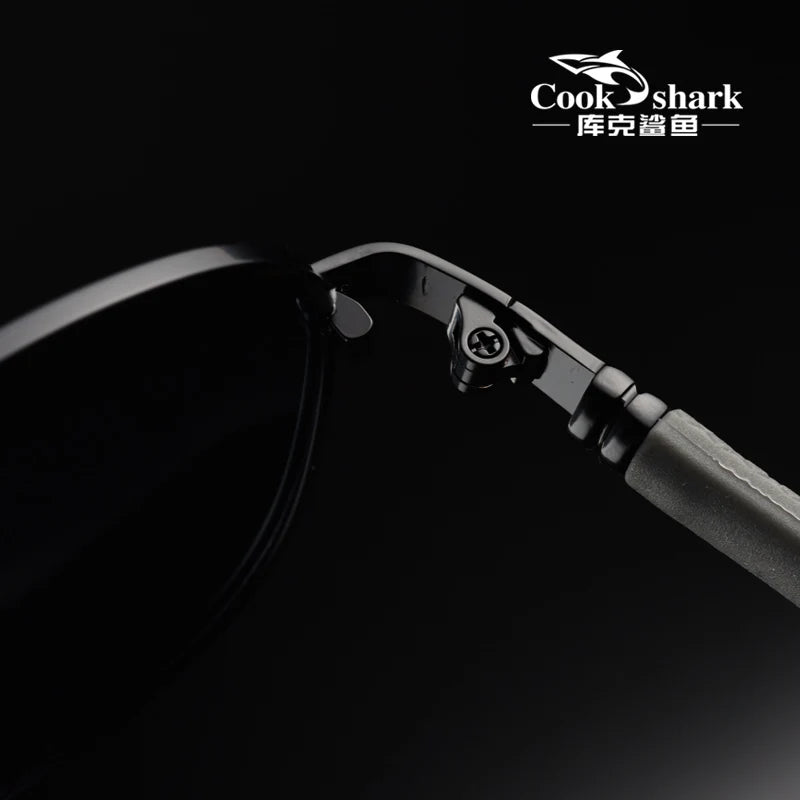 Cook polarizer color-changing sunglasses male driver fishing sunglasses day and night driving special glasses tide