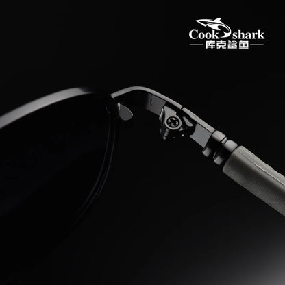 Cook polarizer color-changing sunglasses male driver fishing sunglasses day and night driving special glasses tide