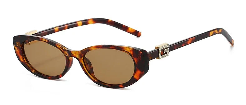 Sexy Cat Eye Sunglasses Women Vintage Small Frame Leopard Sun Glasses Female Black Shades Ladies Fashion Eyewear Oculus De Sol