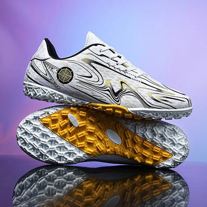 Chaussures de football pour hommes, chaussures de terrain professionnelles, crampons FG/TF pour entraînement sur gazon, chaussures de futsal, baskets de football antidérapantes, chaussures à crampons pour cheville, pointur