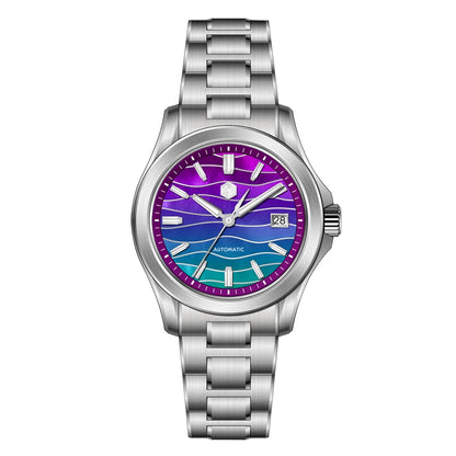 San Martin Official 39mm Guilloche MOP Dial Gada Watch Miyota 9015 Luxury Men's Automatic Mechanical Watches 10 ATM reloj SN0150