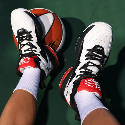 Chaussures de basket-ball pour hommes, respirantes, avec amorti, antidérapantes, résistantes à l'usure, chaussures de course, chaussures de sport pour la salle de sport, baskets de basket-ball pour hommes.