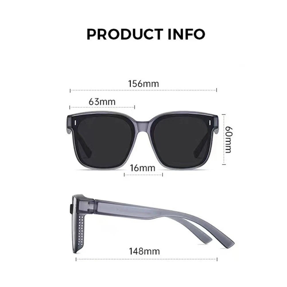 New Fashion Polarized Sunglasses Cover Over Myopia Prescription Glasses Portable Men Women Vintage Fishing Driving Eyewear