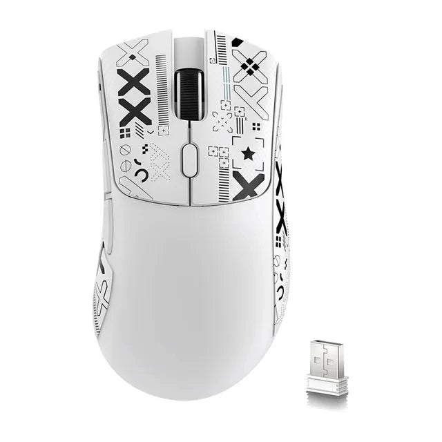 Mouse de gaming wireless Attack Shark R1 Lightweight Bluetooth 2.4G, PAW3311, 18000DPI, ergonomic, cu macrocomenzi