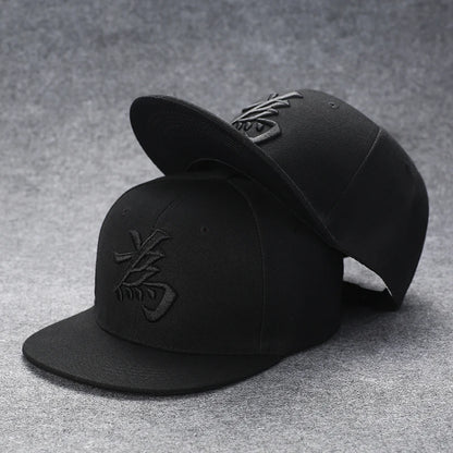 Men's Letter Embroidery All-match Flat Brim Baseball Cap Ladies Summer Hip Hop Hats Outdoor Shade Adjustable Casual Peaked Caps
