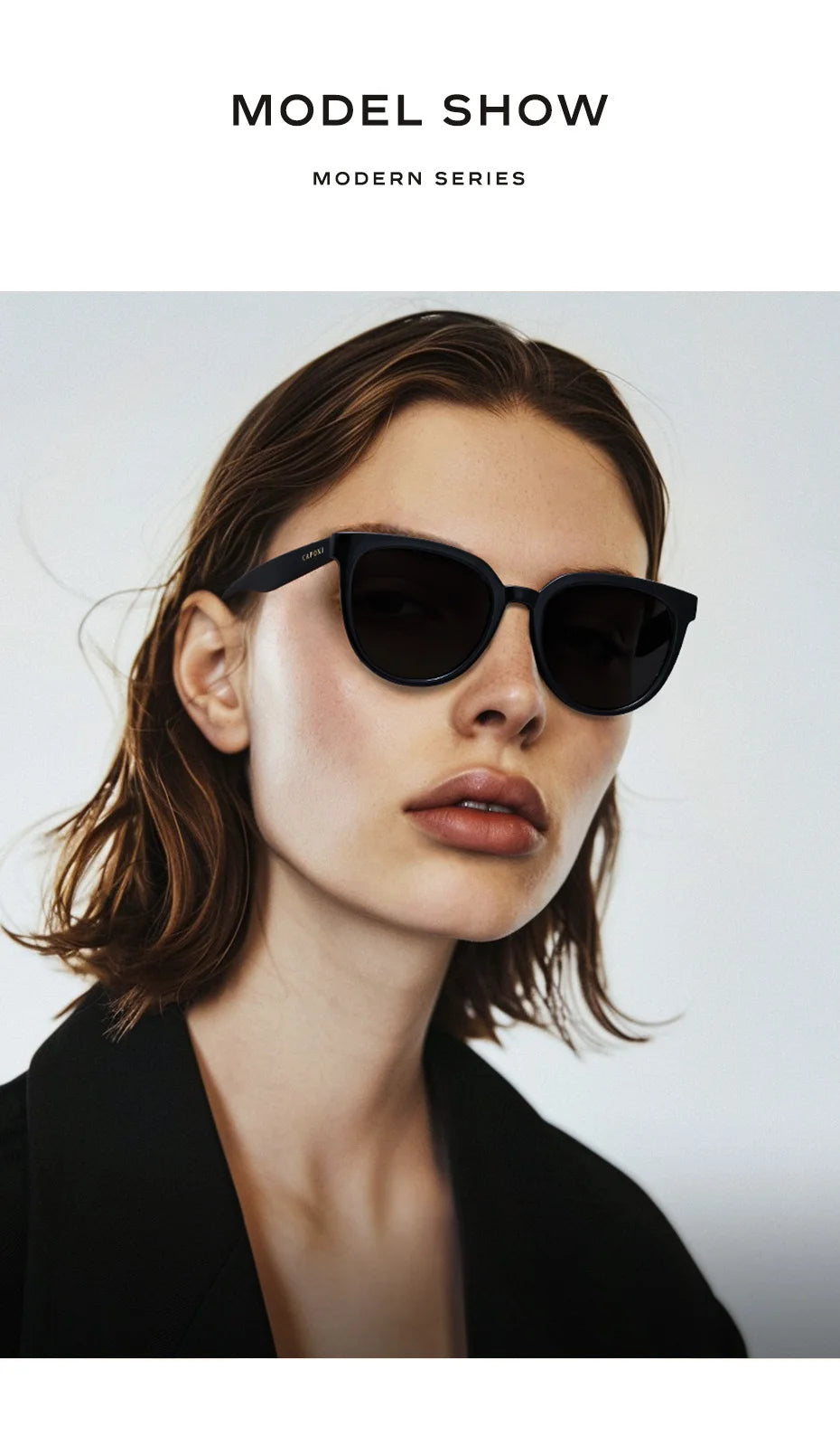CAPONI Brand Design Sunglasses For Women Fashion Retro Girls Eye Shades Korea Style Polarized Sun Glasses UV Protection BH31031