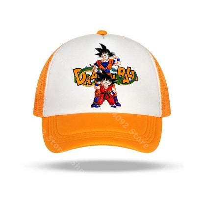 Dragon Ball-baseballkepsar med anime-karaktärer, solhattar för barn och vuxna, andningsbara sommarhattar i ledig stil, justerbara kepsar med skärm, presenter