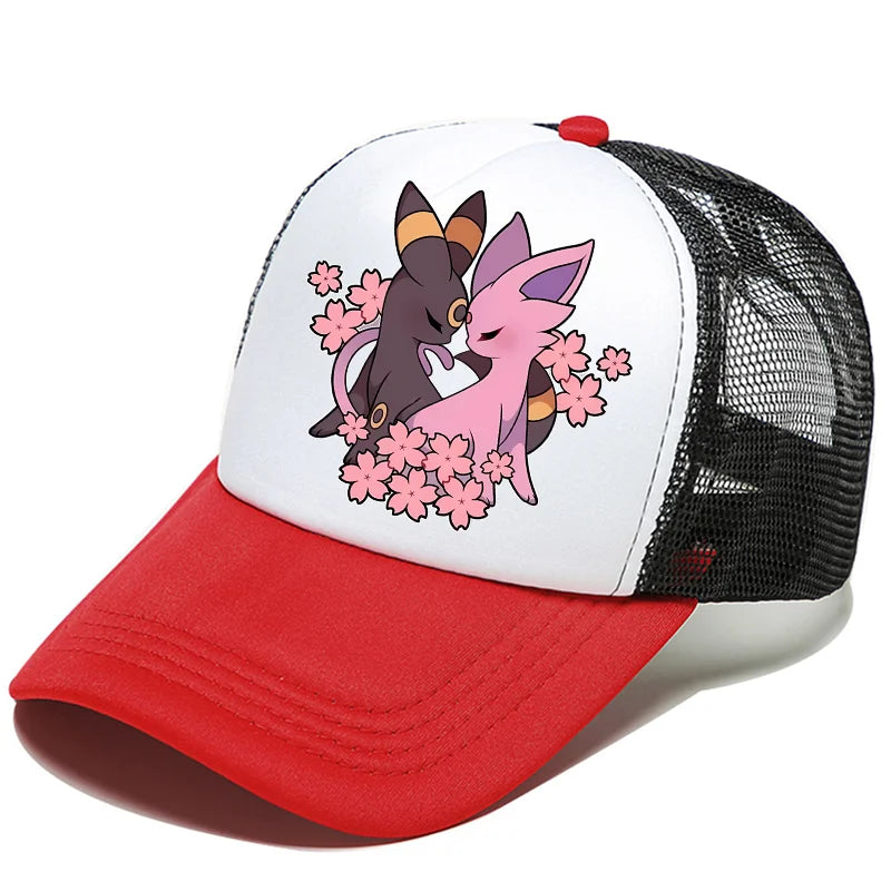 Pokemons Baseball Cap Pikachu Charizard Gengar Anime Peaked Hat Kid Adult Summer Outdoor Sport Hats Boy Casual Fashion Cap Gift