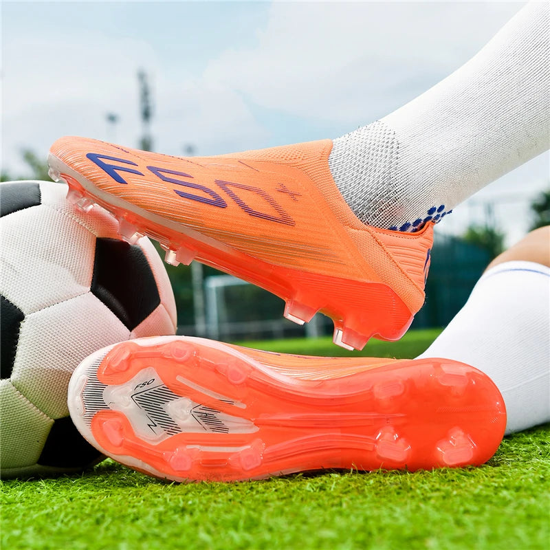 New Men's Football Boots Futsal Non-Slip Turf Comfortable Ultralight FG Grass Cleats Soccer Shoes Sport Indoor Adult Non-Slip